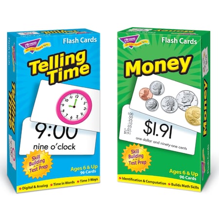 Trend Time and Money Skill Drill Flash Cards Assortment T53905